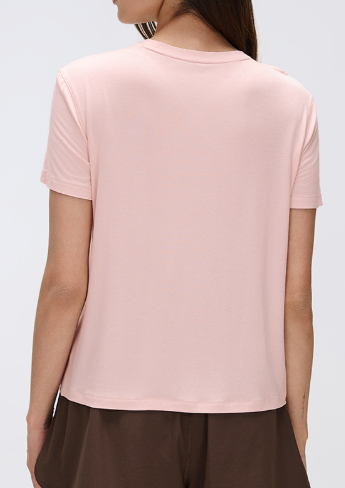 Yoga Short Sleeve Women Summer Casual round Neck Exercise T shirt Top Quick Drying Running Fitness Clothes