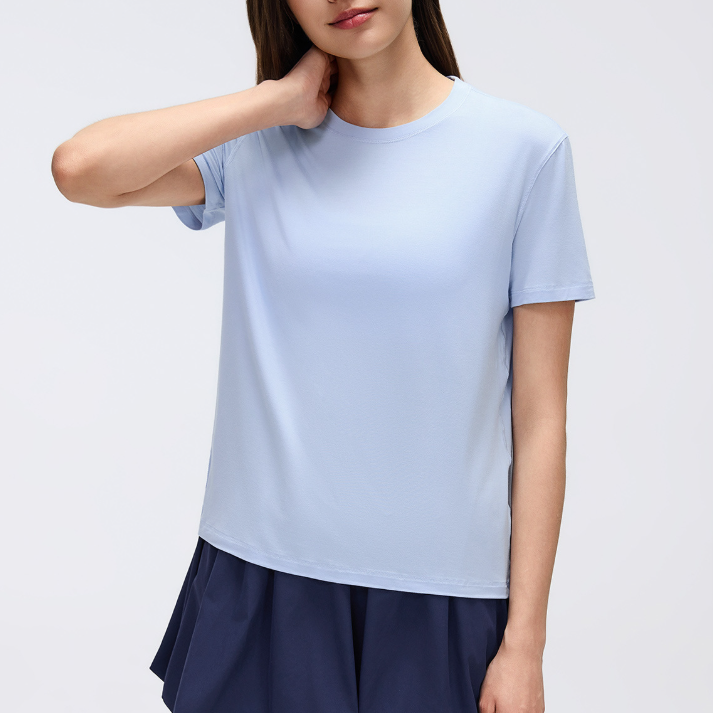 Yoga Short Sleeve Women Summer Casual round Neck Exercise T shirt Top Quick Drying Running Fitness Clothes