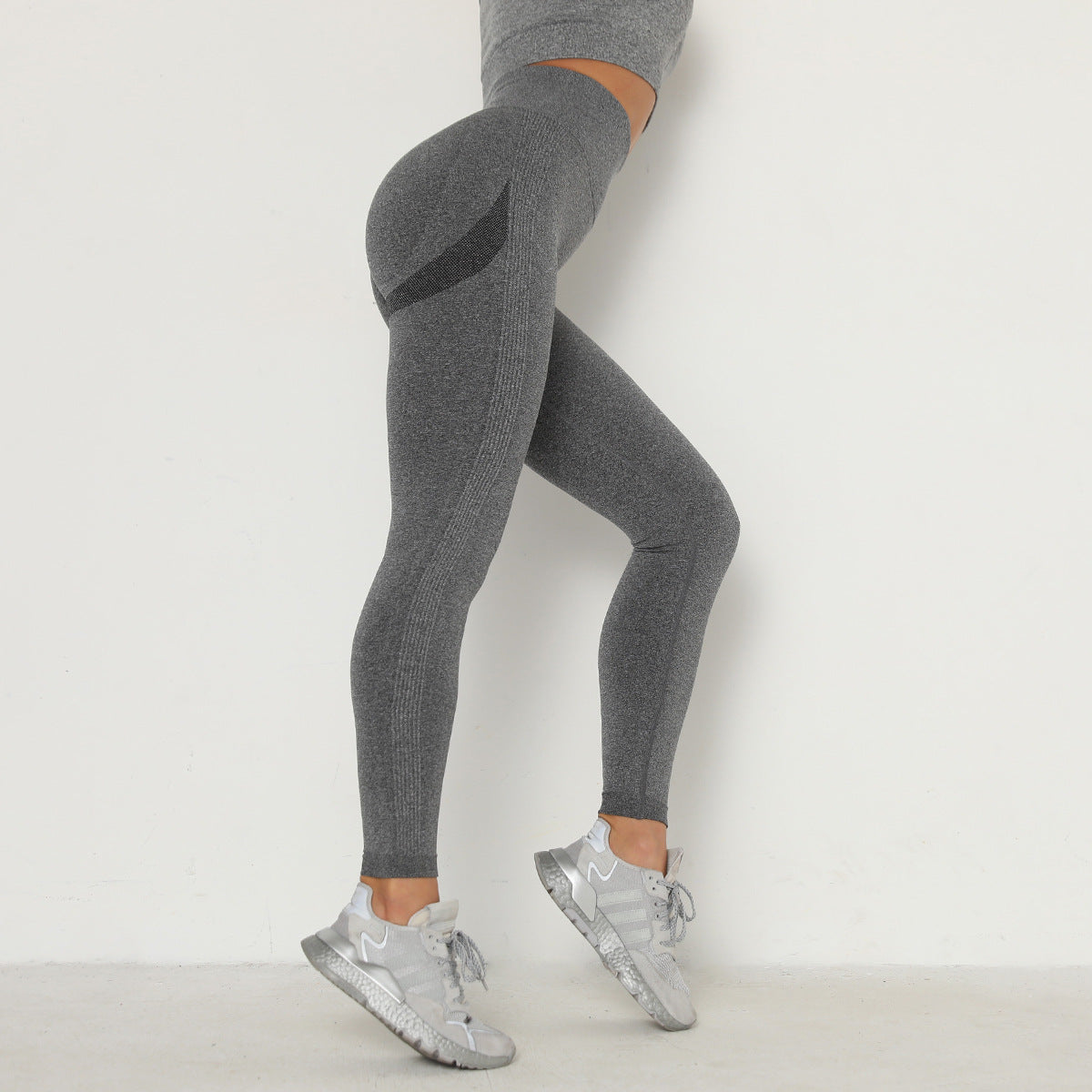 Seamless Knitted Hip-Lifting Moisture Wicking Yoga Pants Exercise Workout Pants Sexy Hip-Showing Women Tight Leggings