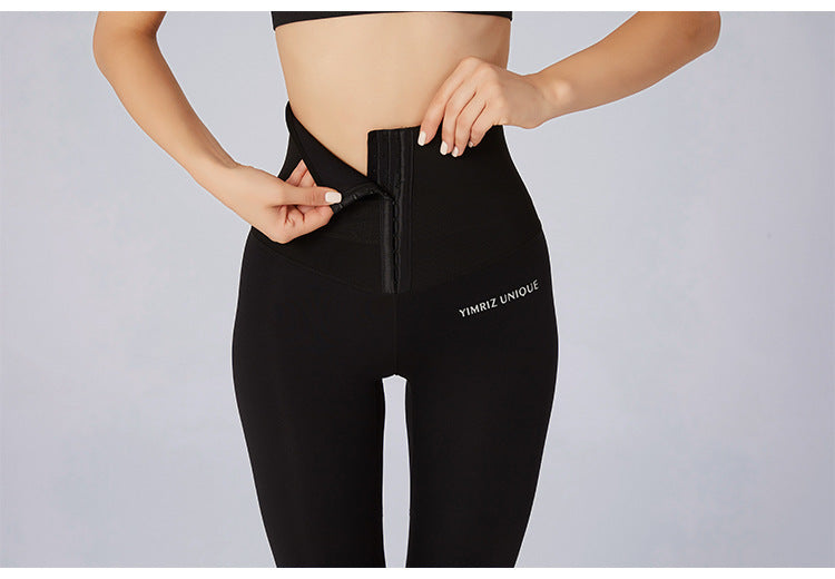 Belly Waist Shaping Fitness Pants for Women High Waist Hip Lift Running Training Pants Yoga Shaping Pants Skinny Pants