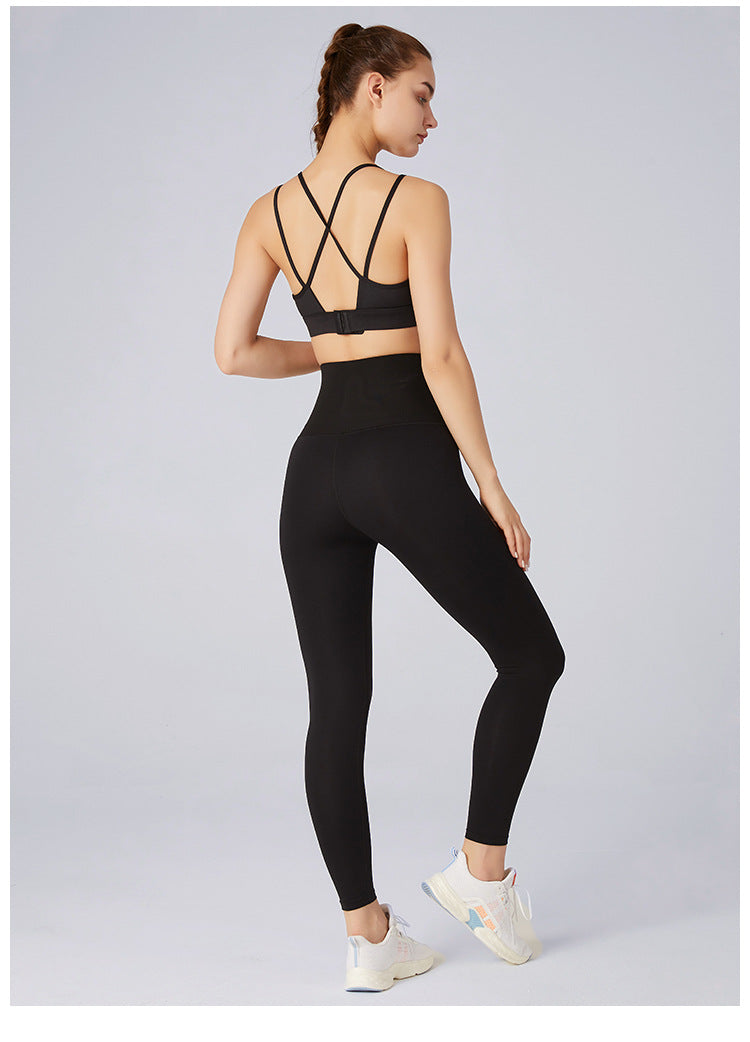 Belly Waist Shaping Fitness Pants for Women High Waist Hip Lift Running Training Pants Yoga Shaping Pants Skinny Pants