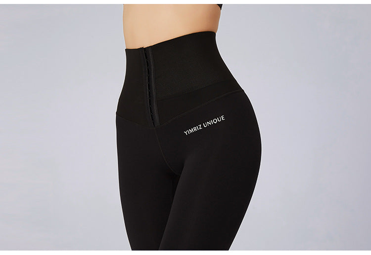 Belly Waist Shaping Fitness Pants for Women High Waist Hip Lift Running Training Pants Yoga Shaping Pants Skinny Pants