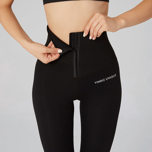 Belly Waist Shaping Fitness Pants for Women High Waist Hip Lift Running Training Pants Yoga Shaping Pants Skinny Pants