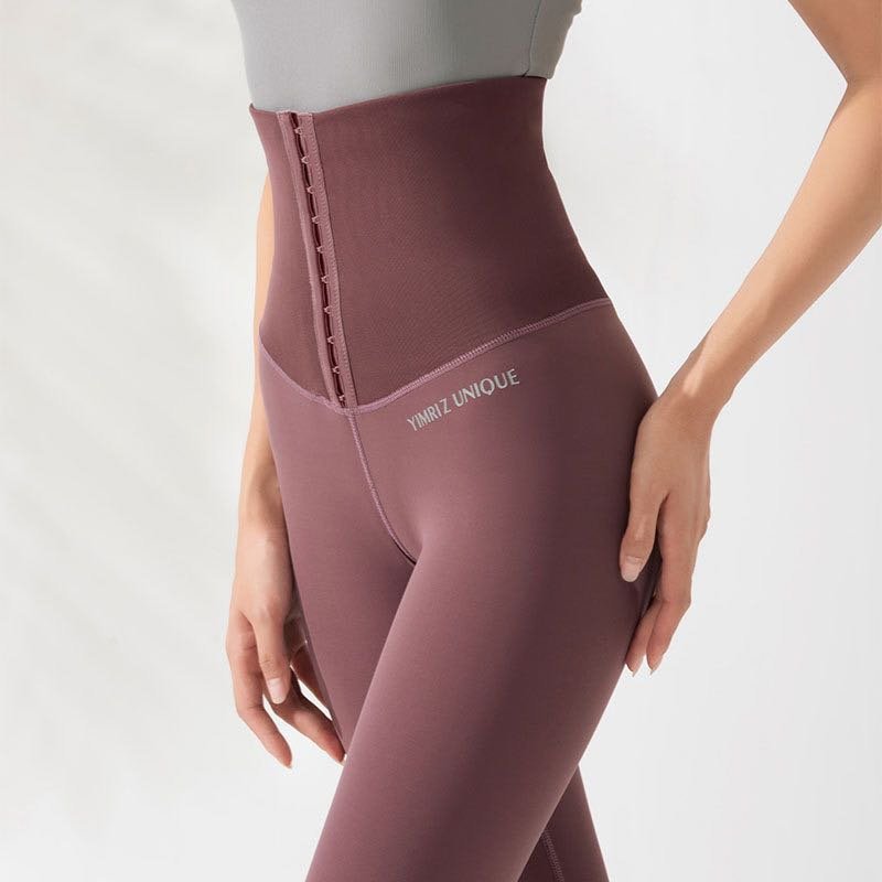 Belly Waist Shaping Fitness Pants for Women High Waist Hip Lift Running Training Pants Yoga Shaping Pants Skinny Pants