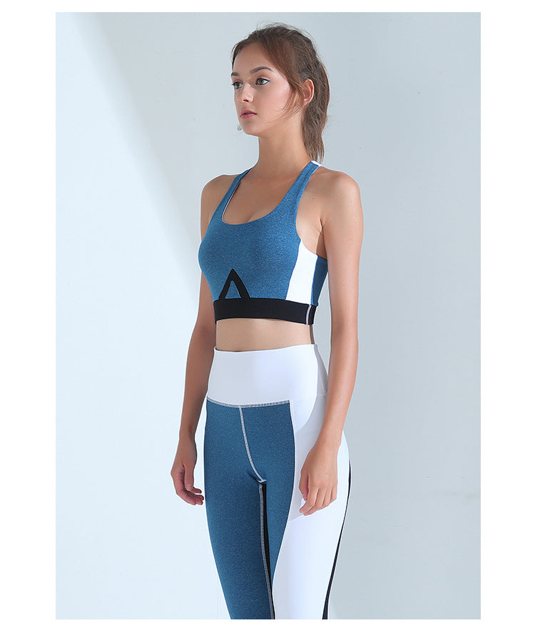 Spring Yoga Exercise Vest Suit Seamless Bras Sports Bra