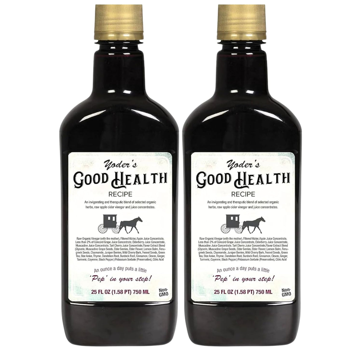 Yoder’s Good Health Recipe Apple Cider Vinegar Herbal Tonic – 25 oz