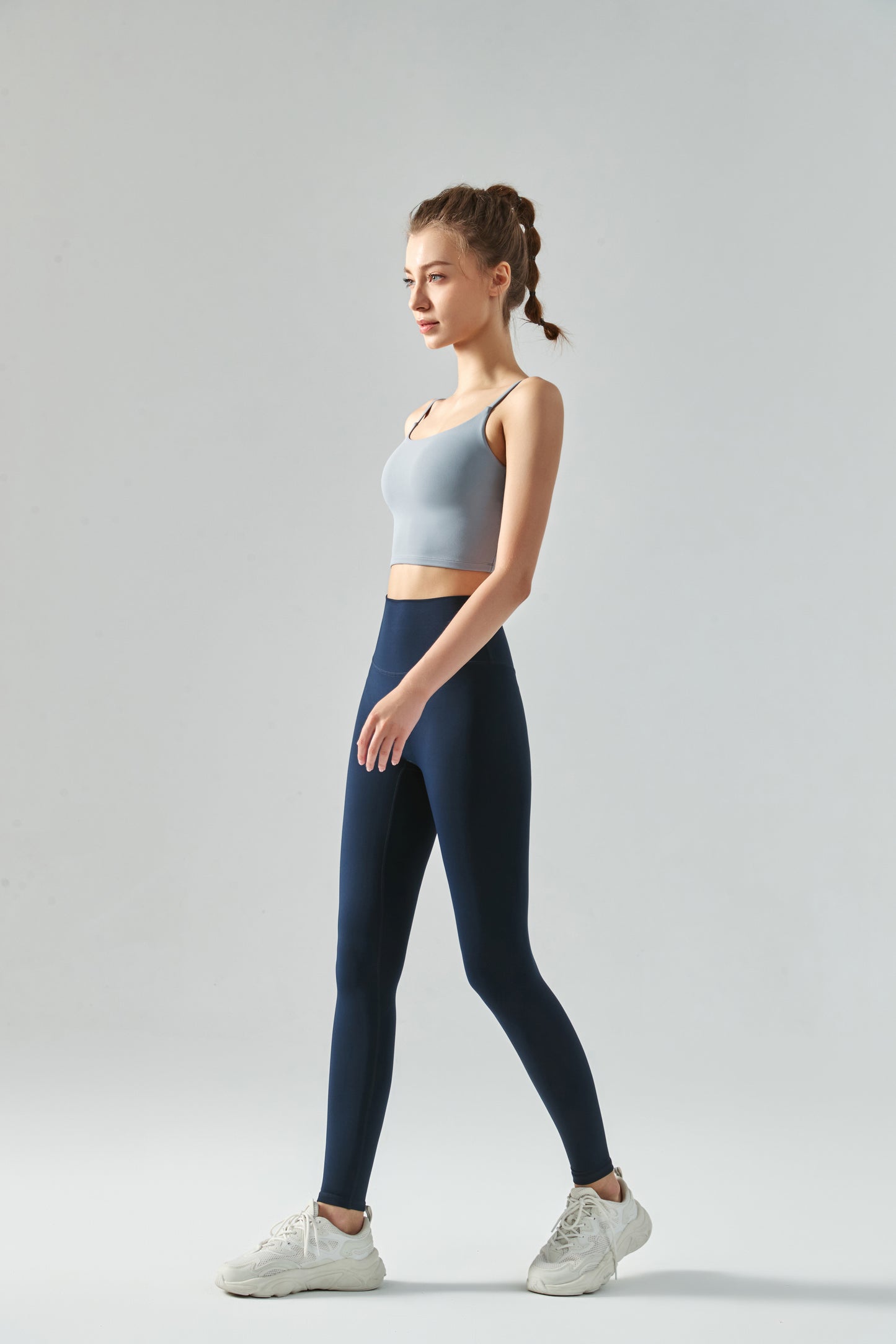 Sweat-Absorbent Breathable Nude Feel Tights Peach Hip Fitness Pants Women Sports High Waist Hip Lift Yoga Pants No Size Trousers
