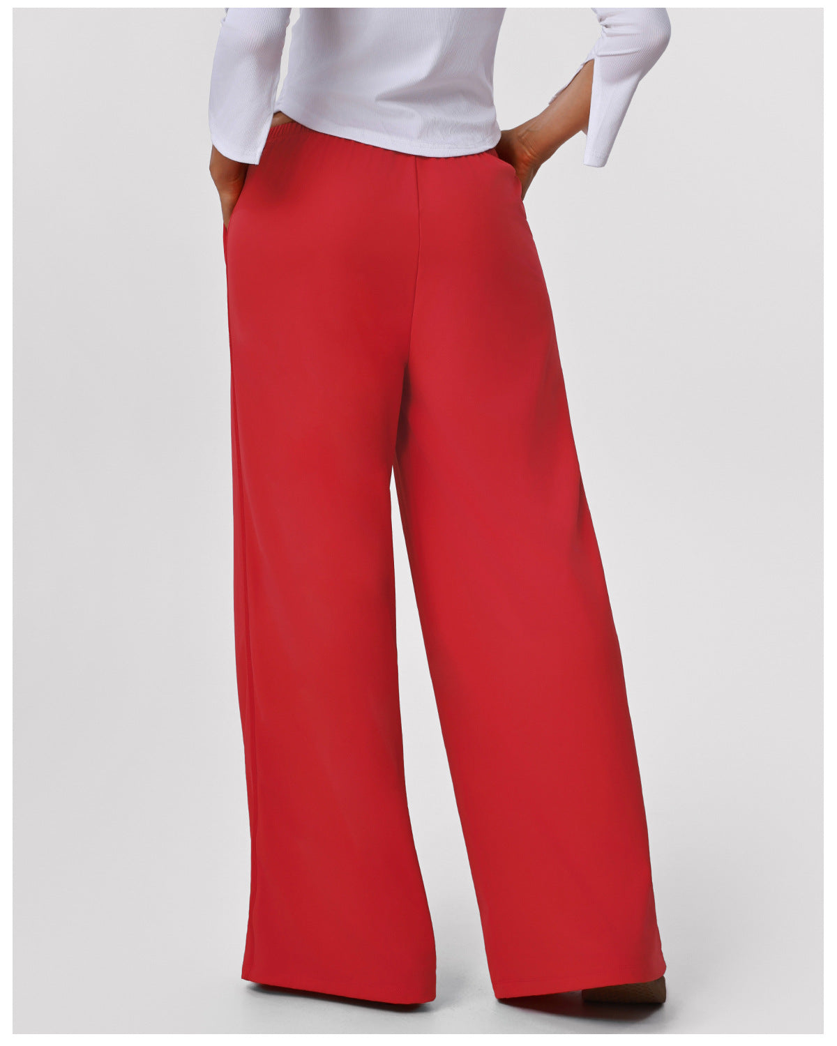 High Waist Drooping Casual Sports Trousers Indoor Dance Training Mop Pants Fitness Yoga Wide Leg Pants
