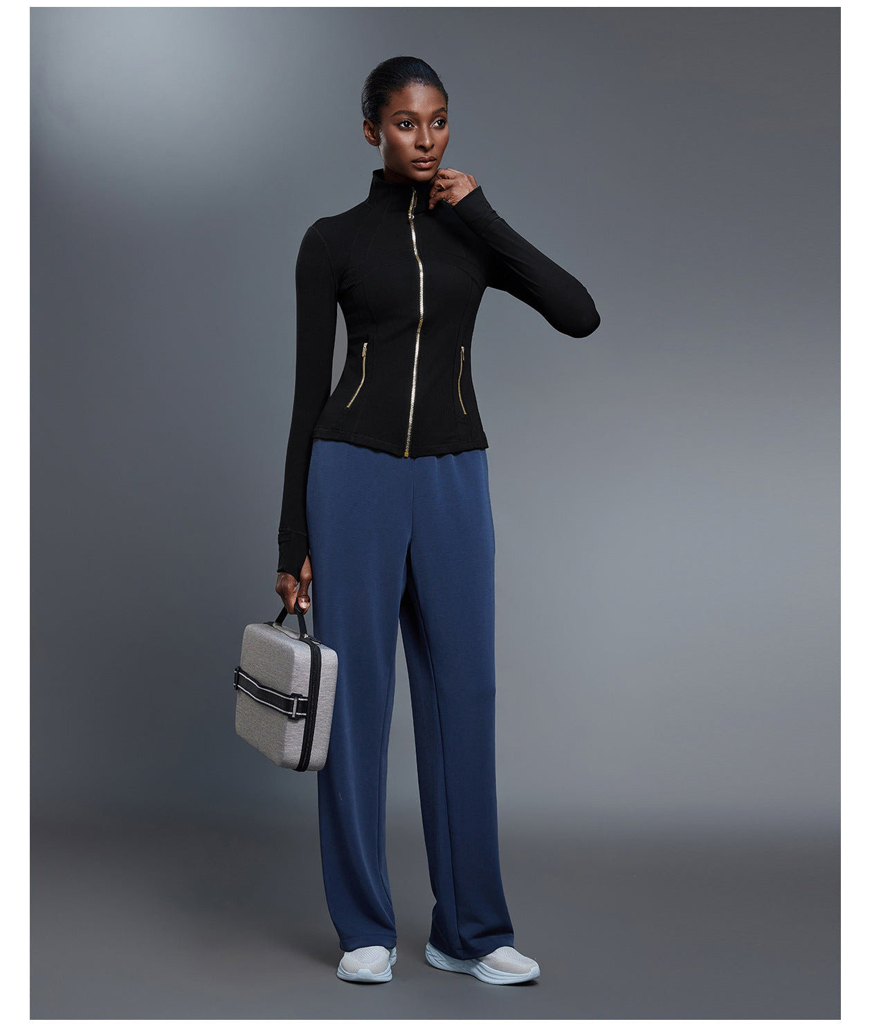 Autumn Long Sleeve Yoga Wear Stretch Slim Fit Sports Jacket Women Outdoor Riding Running Fitness Clothes Jacket