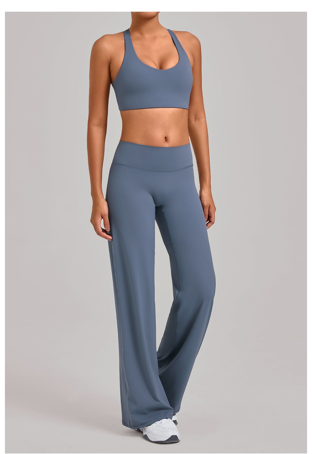 Yoga H Shaped Beauty Back Body Hugging Outdoor Running Exercise Fitness Two Piece Sets