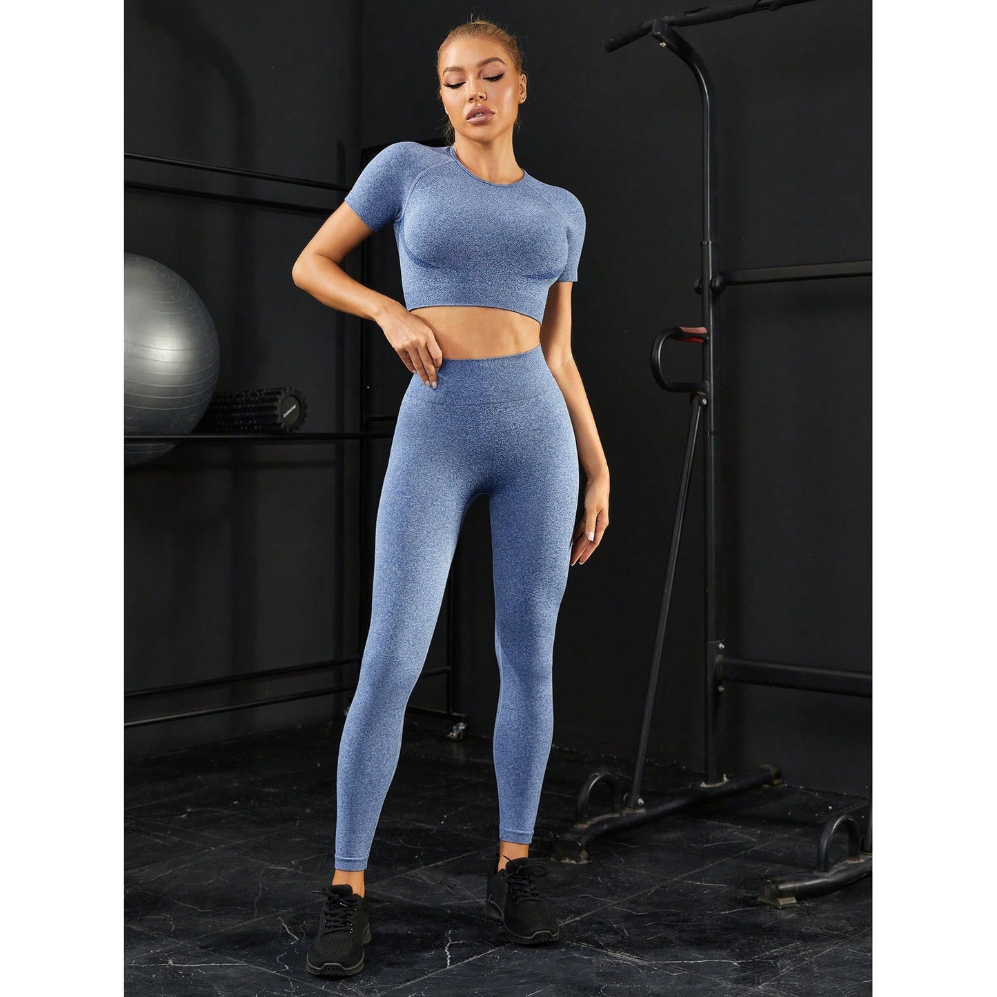 Running Quick Drying Fitness Trousers Long Sleeved Women Sportswear Yoga Two Piece Sets