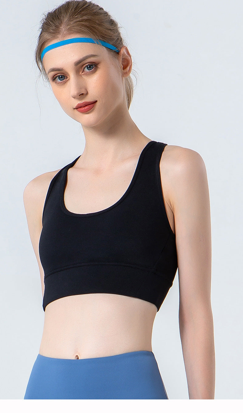 Spring Summer Cloud Sense High Strength Sports Bra Women Running Shockproof Cross Beauty Back Yoga Vest Workout Underwear