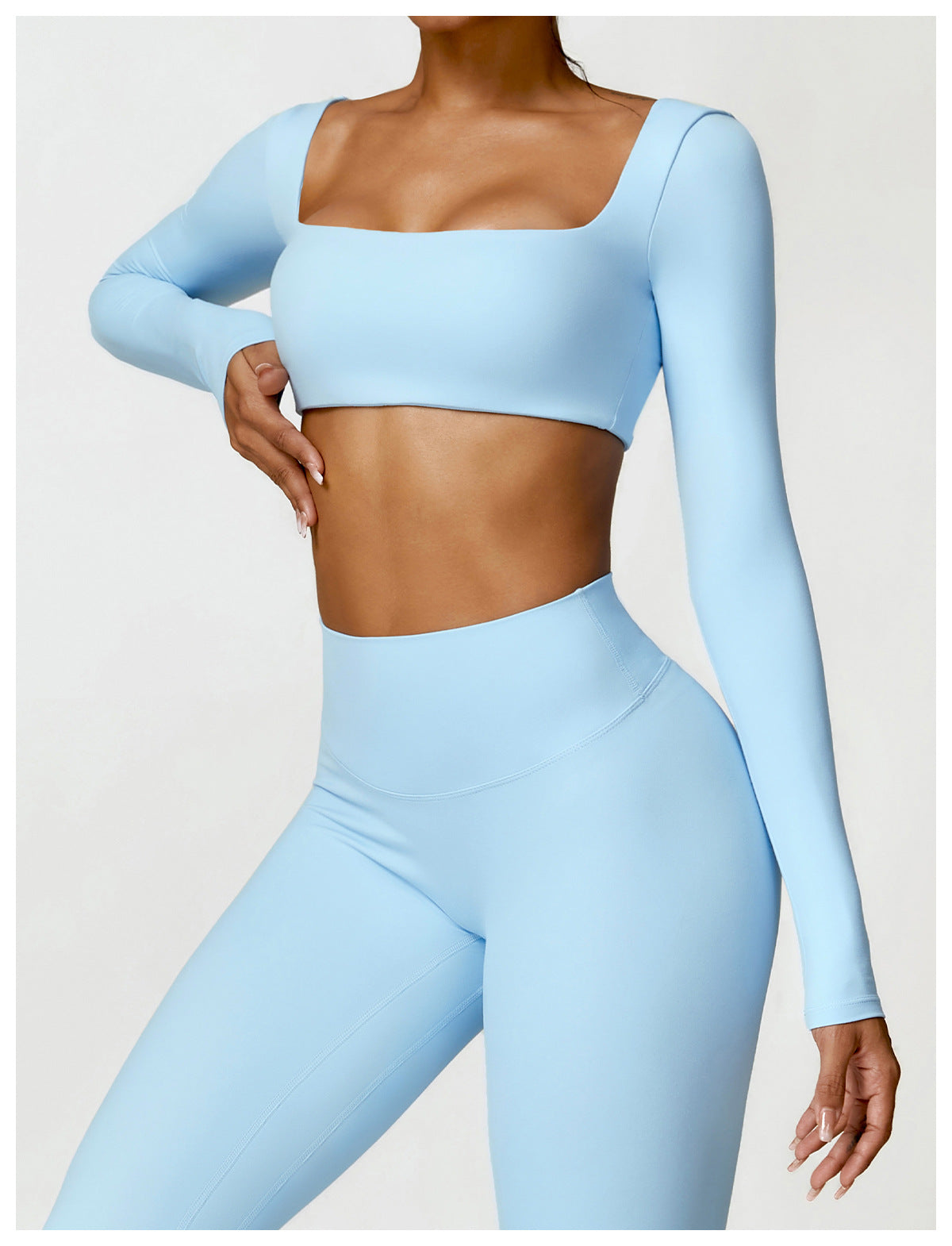 Sollinarry Winter Tight Long Sleeve Yoga Wear Outdoor Running Fitness Clothes Brushed T Shirt Long Sleeve Sports Top