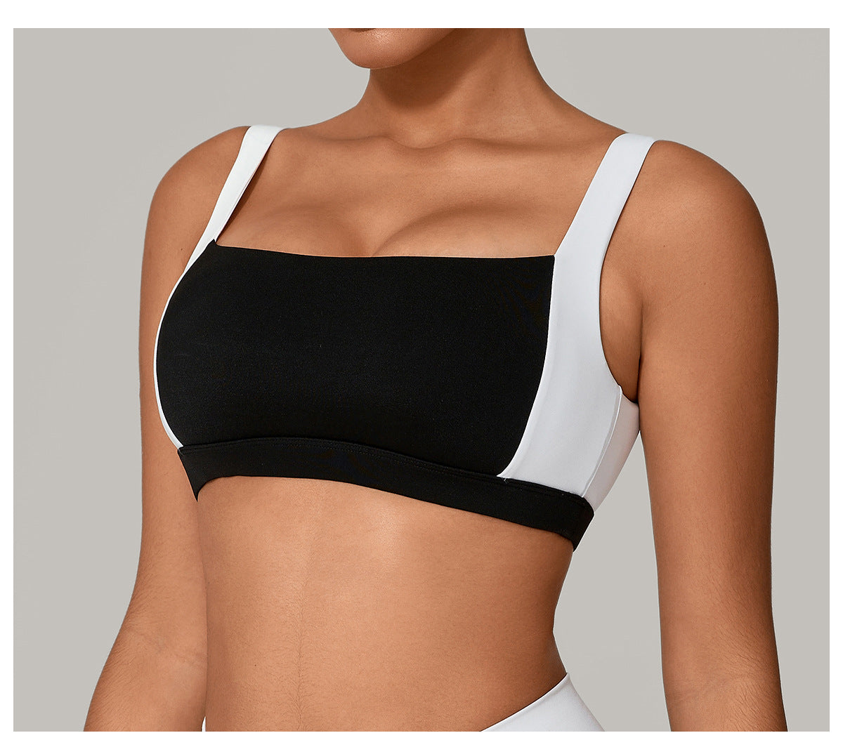 Wide Shoulder Strap Sports Underwear Shockproof Running Push up Yoga Clothes Training Vest Beauty Back Fitness Bra