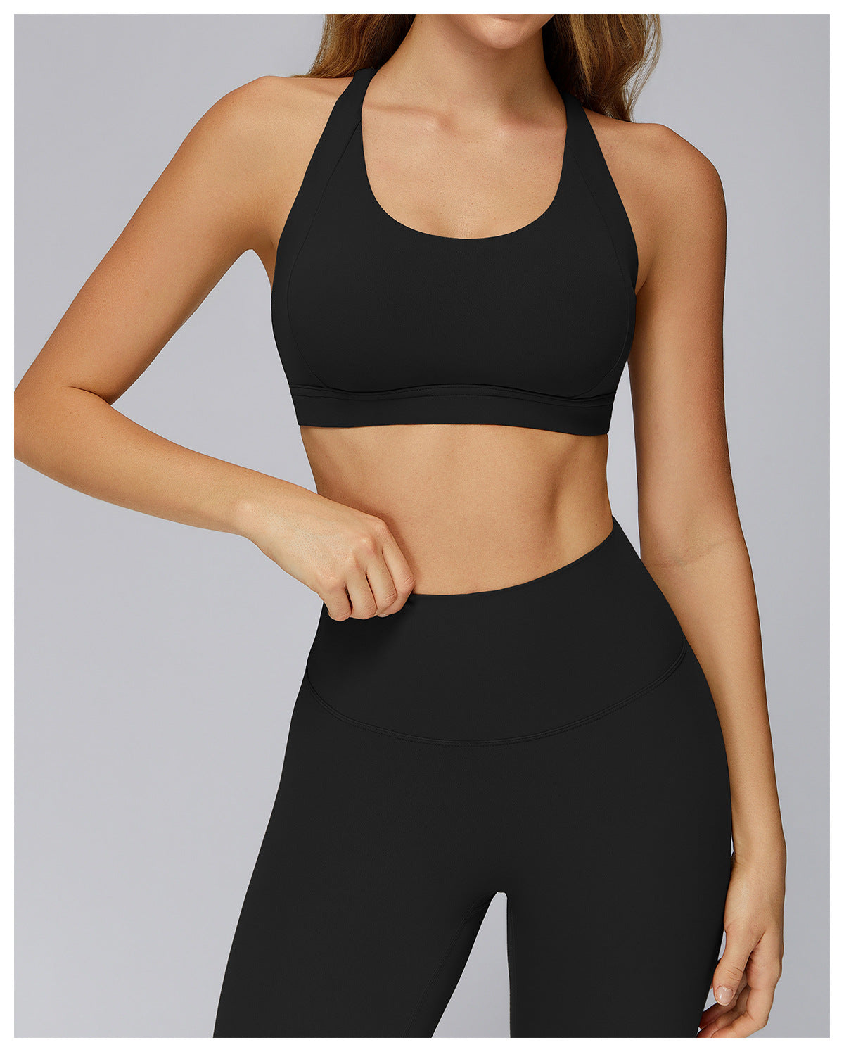Cloud Sense Yoga Bra Cross Hollow Out Cutout out Beauty Back Tight Sports Underwear Running Sports Workout Bra