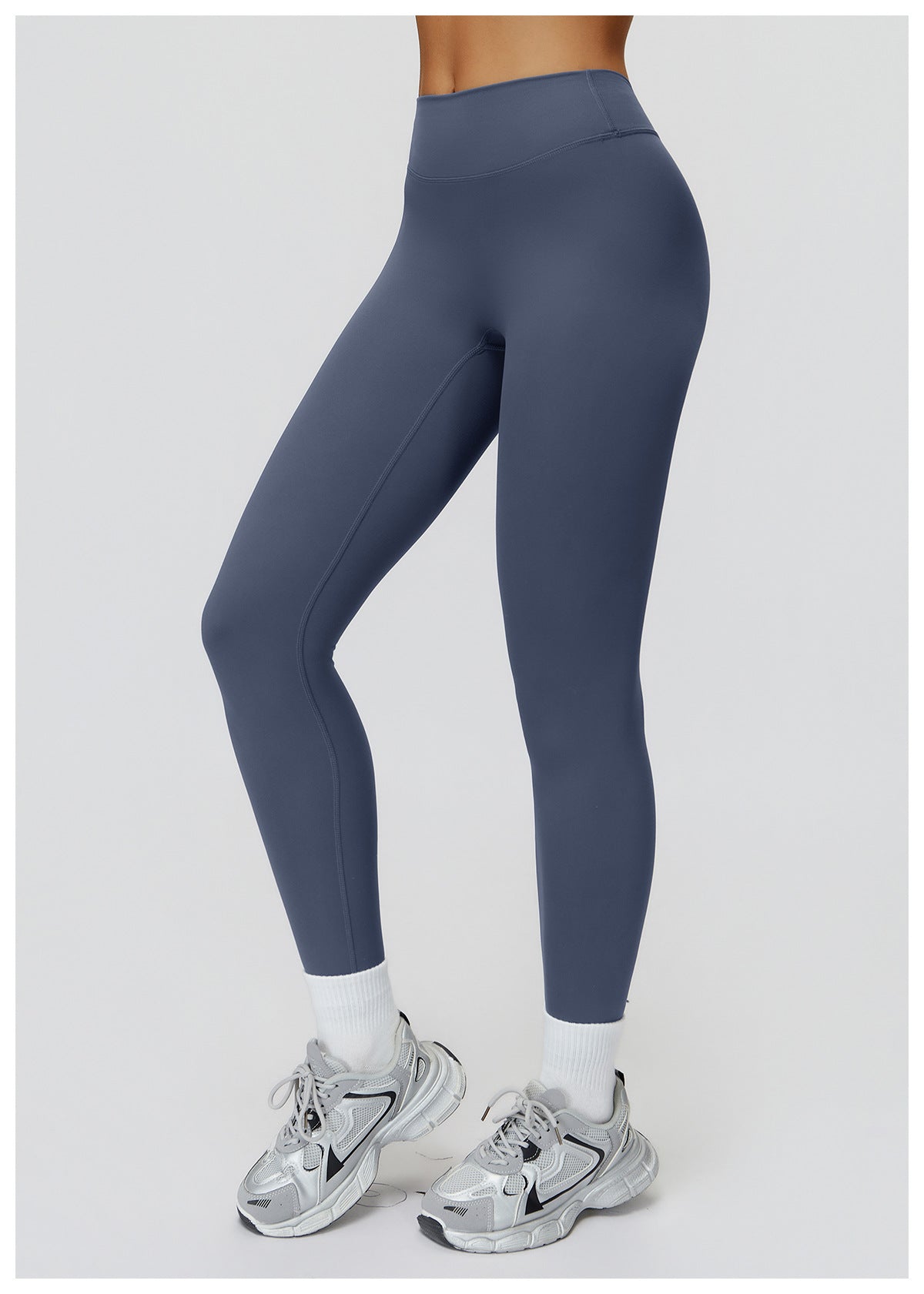 Brushed Yoga Pants High Waist Tight V Shaped Back Waist Sports Trousers Outdoor Running Cycling Workout Clothes