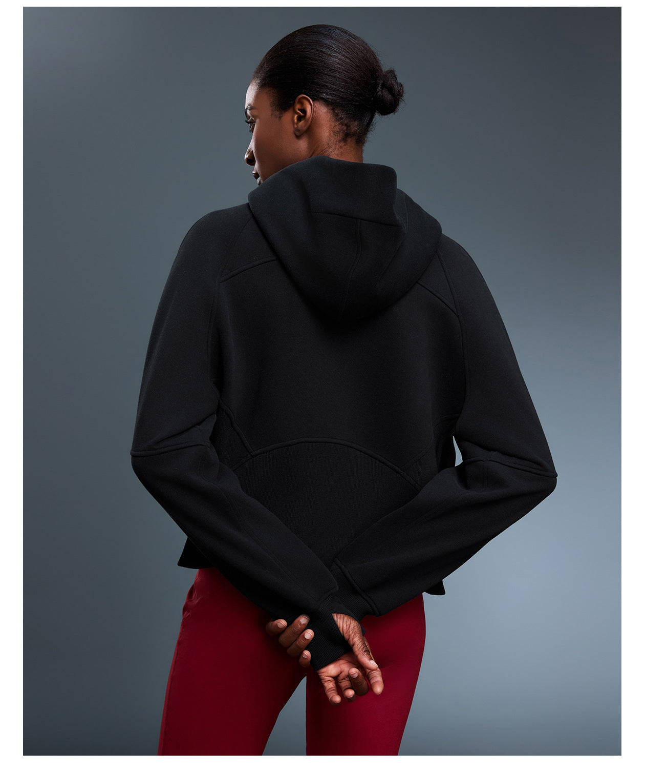 Autumn Winter Hooded Cardigan Sweater Women Fleece Lined Thermal Zipper Coat Youthful Looking Loose Casual Sports Top