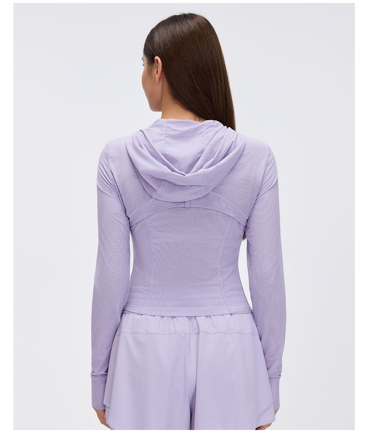 Breathable Mesh Hooded Yoga Jacket Naked Women Sense Slim Fit Slimming Zipper Running Sports Fitness Jacket