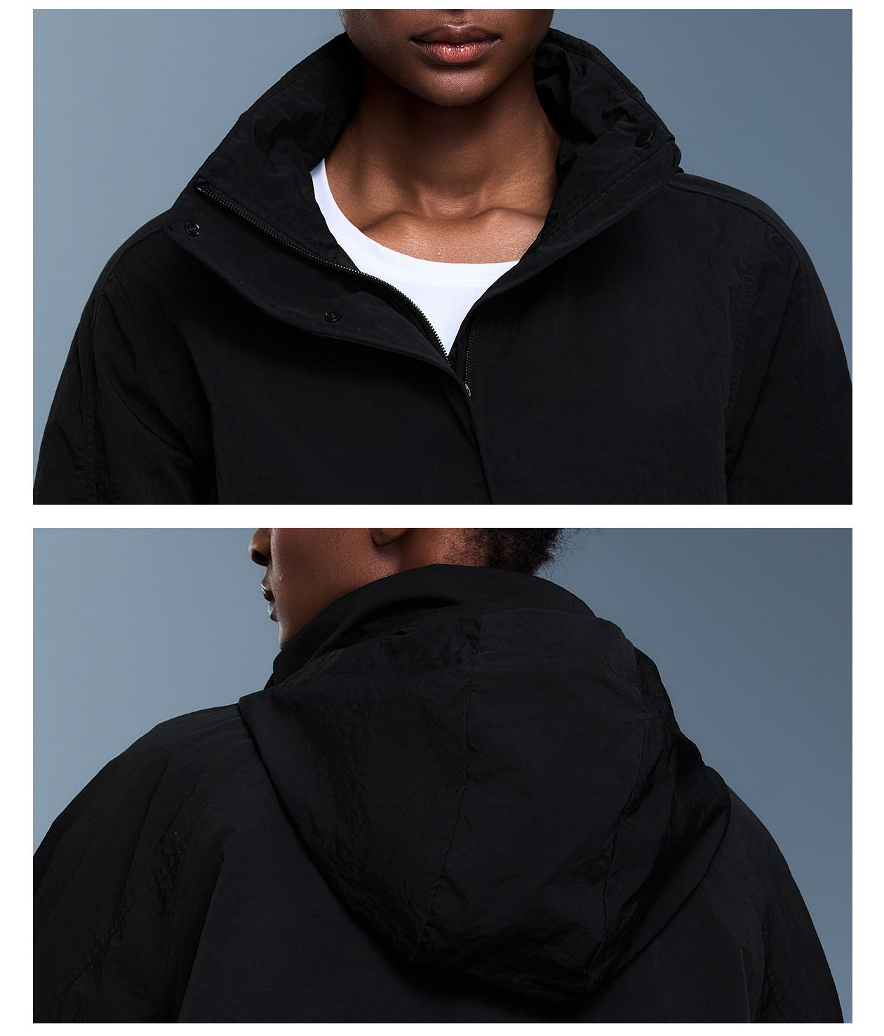 Outdoor Waterproof Hard Wearing Sports Windbreaker Women Storage Hooded Loose Casual Jacket Jacket Autumn