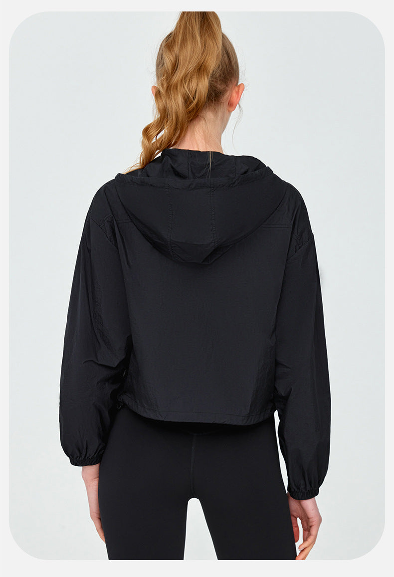 Lightweight Hooded Sun Protection Clothing Outdoor Sports Anti Ultraviolet Cool Sun Protection Long Sleeve