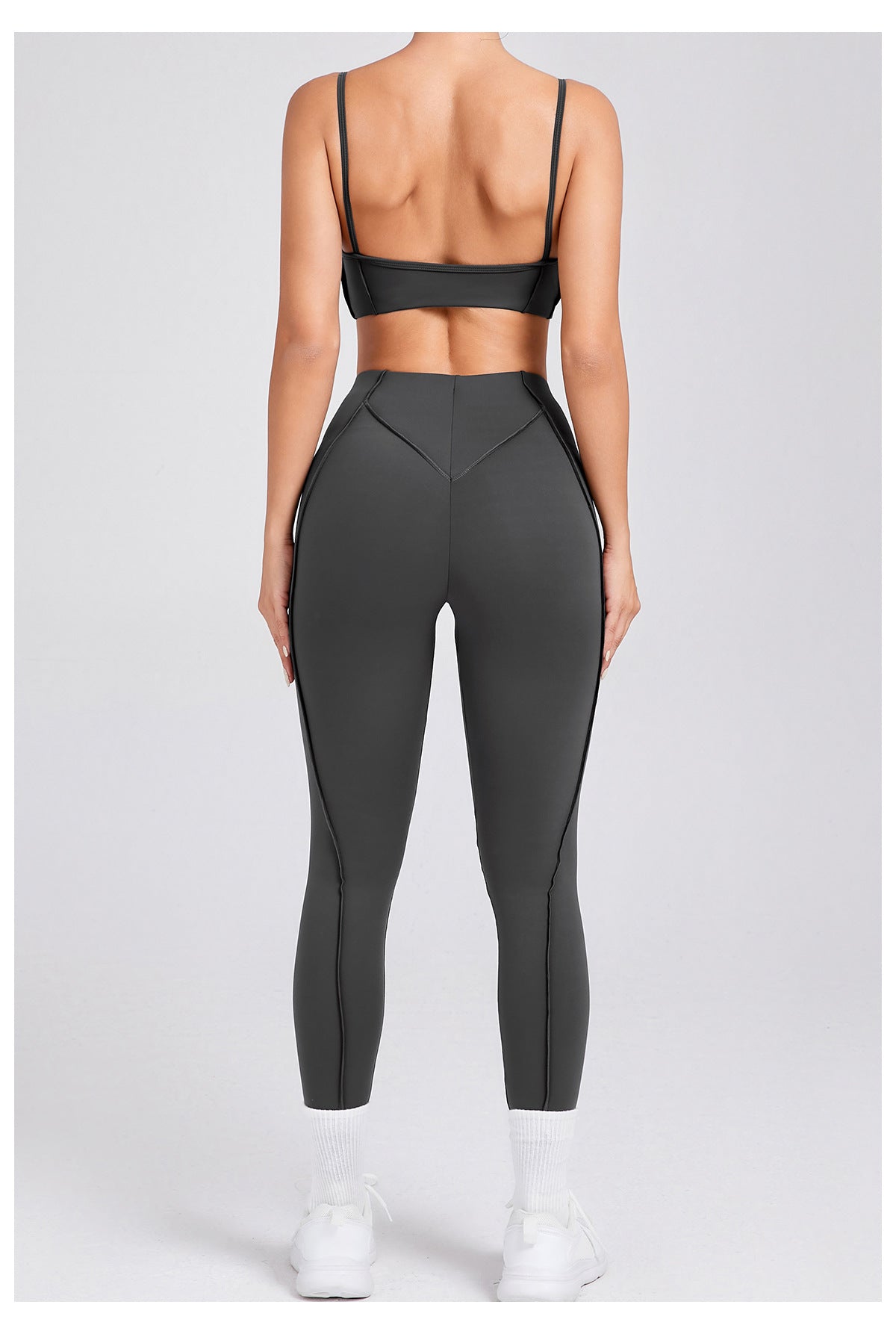 Brushed Skinny Yoga Clothes Body Shaping Sports Yoga Two Piece Sets
