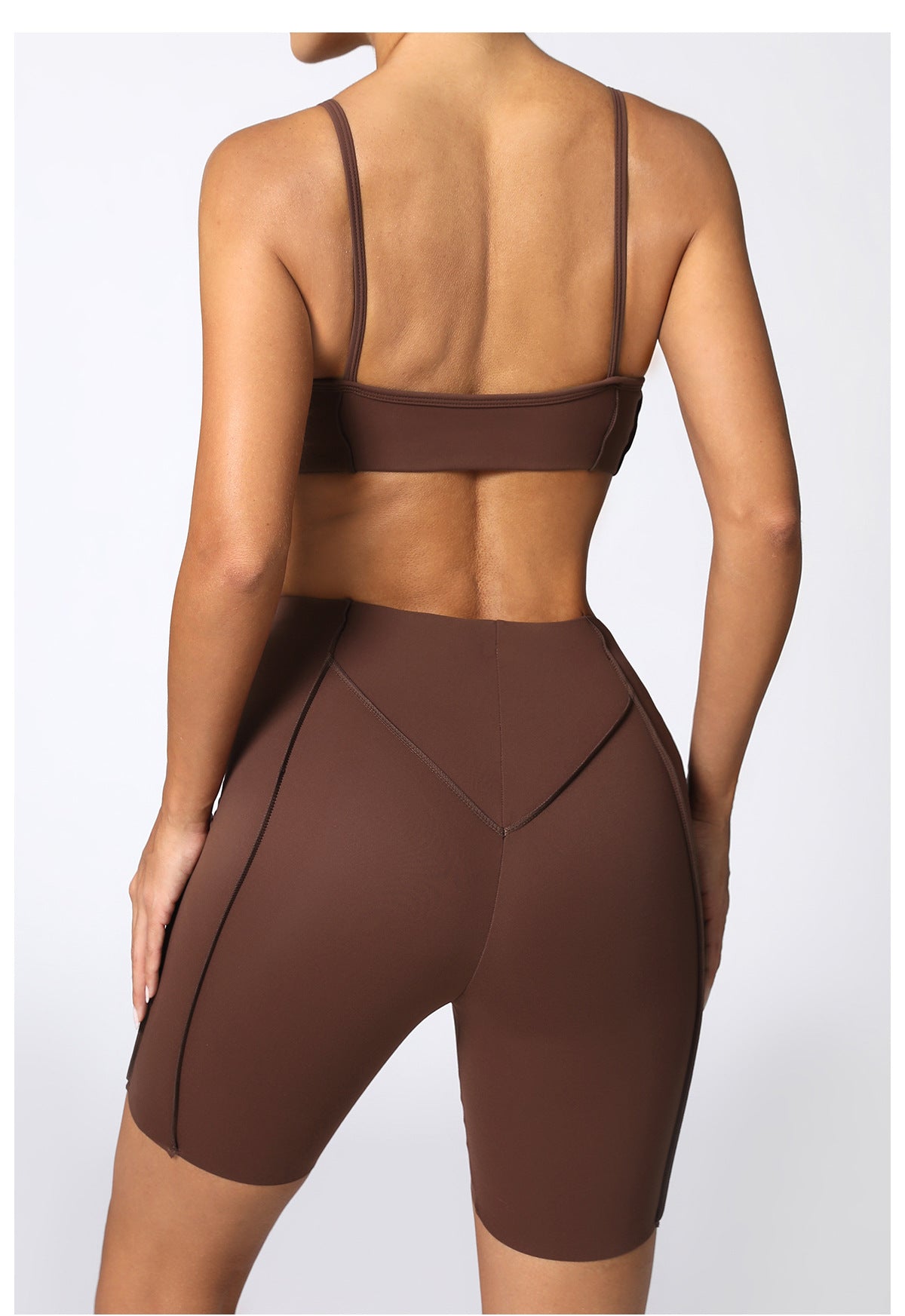 Tight Brushed Yoga Quick Drying Workout Clothes Summer Running Sports Set