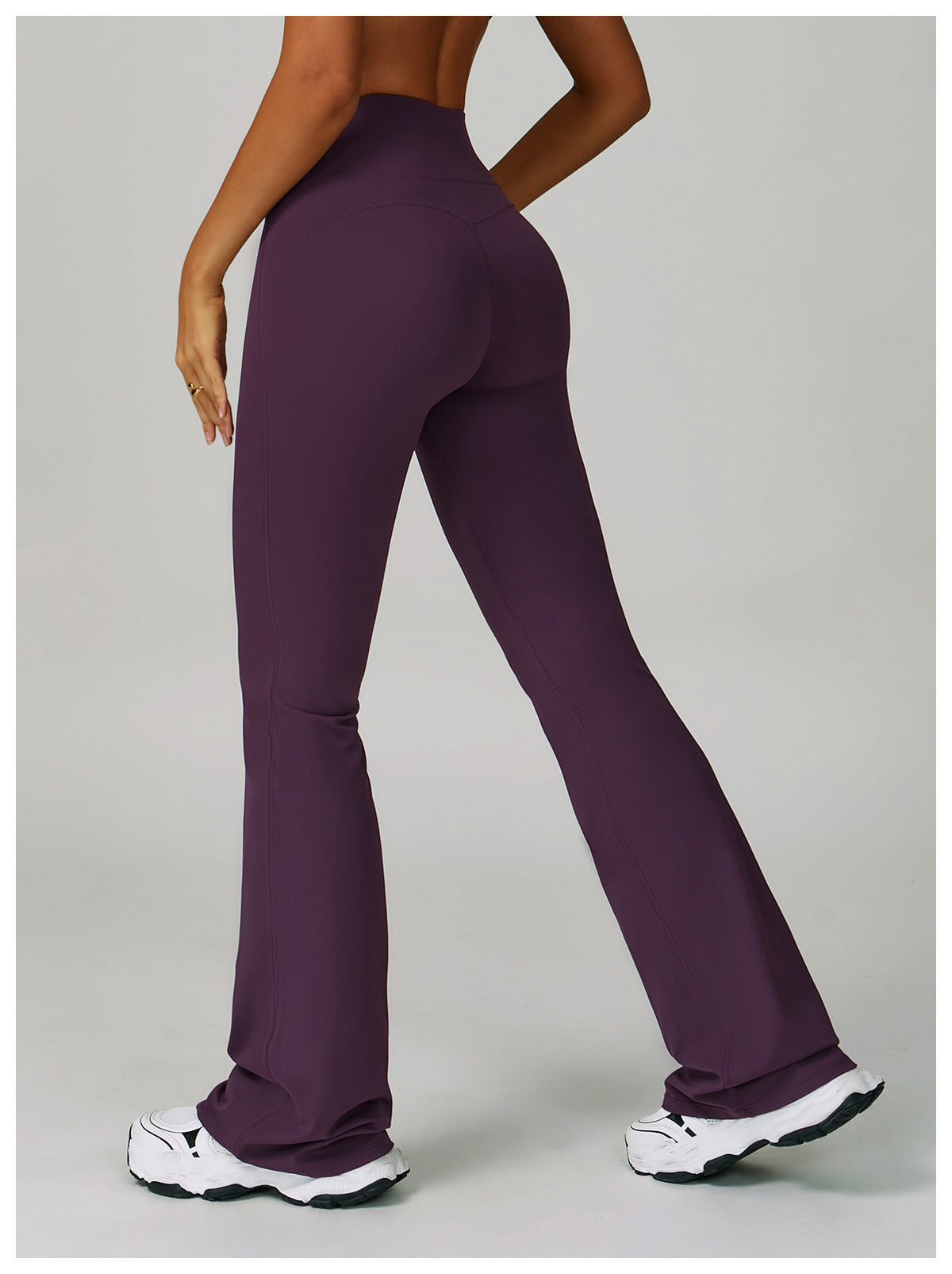 Sports Trousers High Waist Hip Lift Wide Leg Outerwear Bell Bottom Pants Running Sports Casual Flared Pants Bell-Bottom Pants