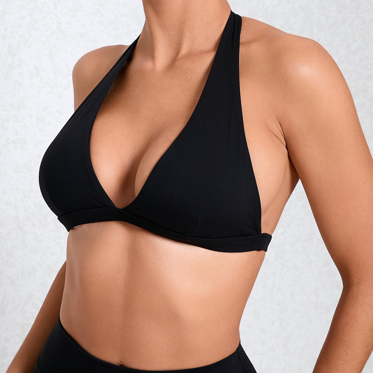 Halter Nude Feel Yoga Clothes Women Tight Quick Drying Sports Yoga Bra Outdoor Running Backless Workout Underwear