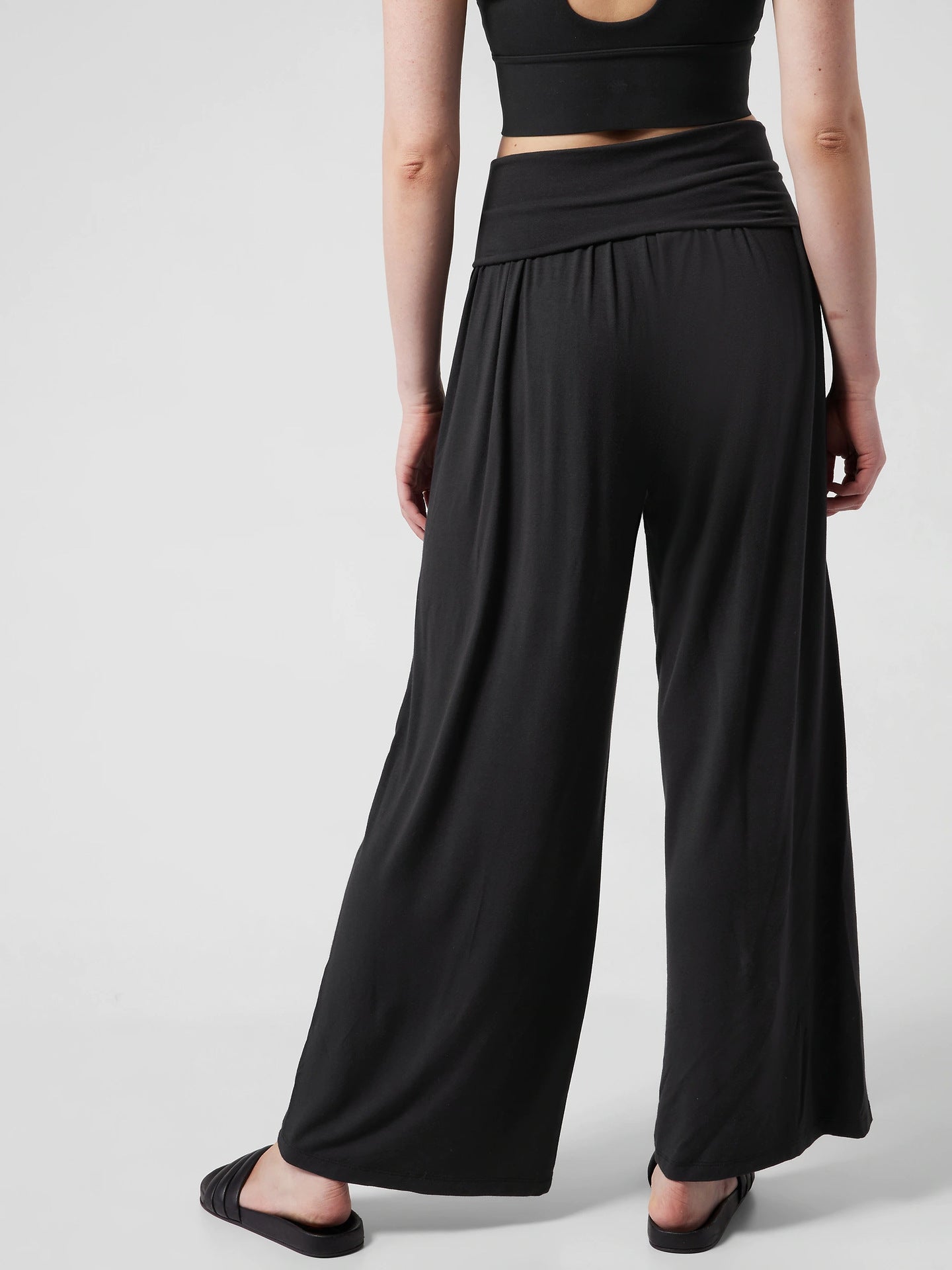 Sports Loose Straight Solid Color Yoga Multi Color Running Casual Slimming Sports Wide Leg Pants