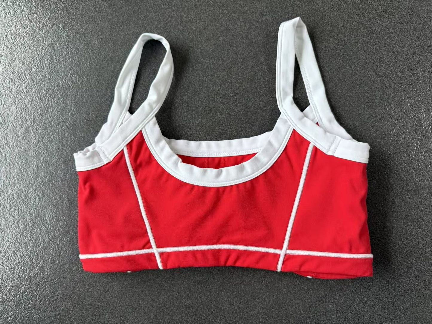 Autumn Sand Color Contrast Patchwork Yoga Bra Double Shoulder Strap Beauty Back Quick Drying Sports Tops Outerwear Running Yoga Clothes
