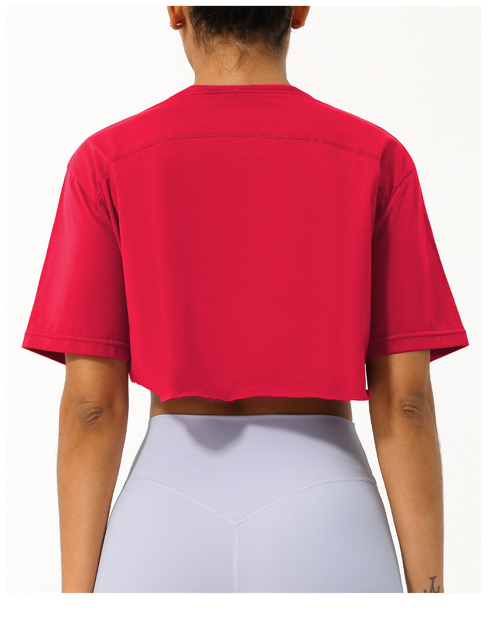 Spring Summer Dance Running Sports Short Sleeve Yoga Suit Women Casual All Matching Workout Top Loose Exercise T Shirt Women