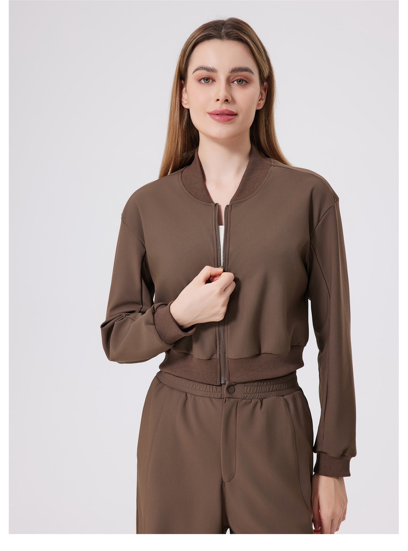 Autumn Winter Lightweight Thin Velvet Outdoor Casual Jacket Windproof Fitness Sports Long Sleeve Heat Preservation Warm Jacket