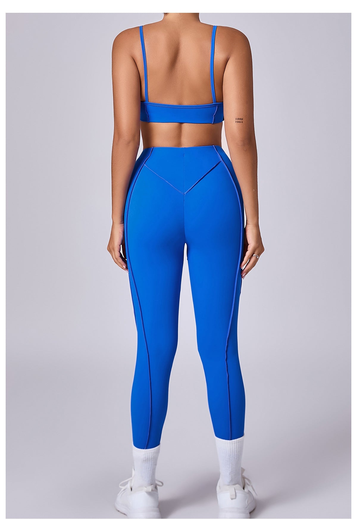 Brushed Skinny Yoga Clothes Body Shaping Sports Yoga Two Piece Sets