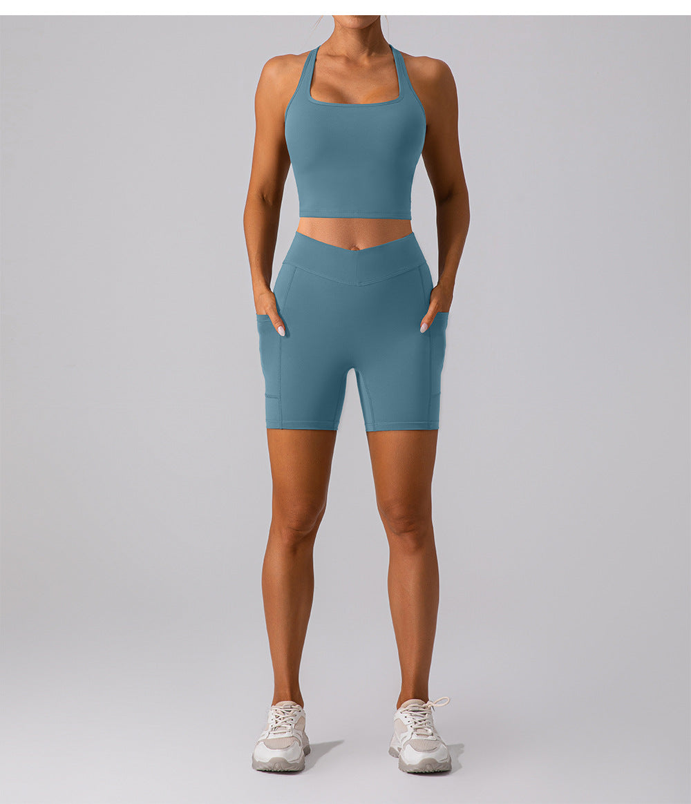 Autumn Winter Brushed Beauty Back Yoga Vest Quick Drying Dance Workout Top Outerwear Running Exercise Vest Women