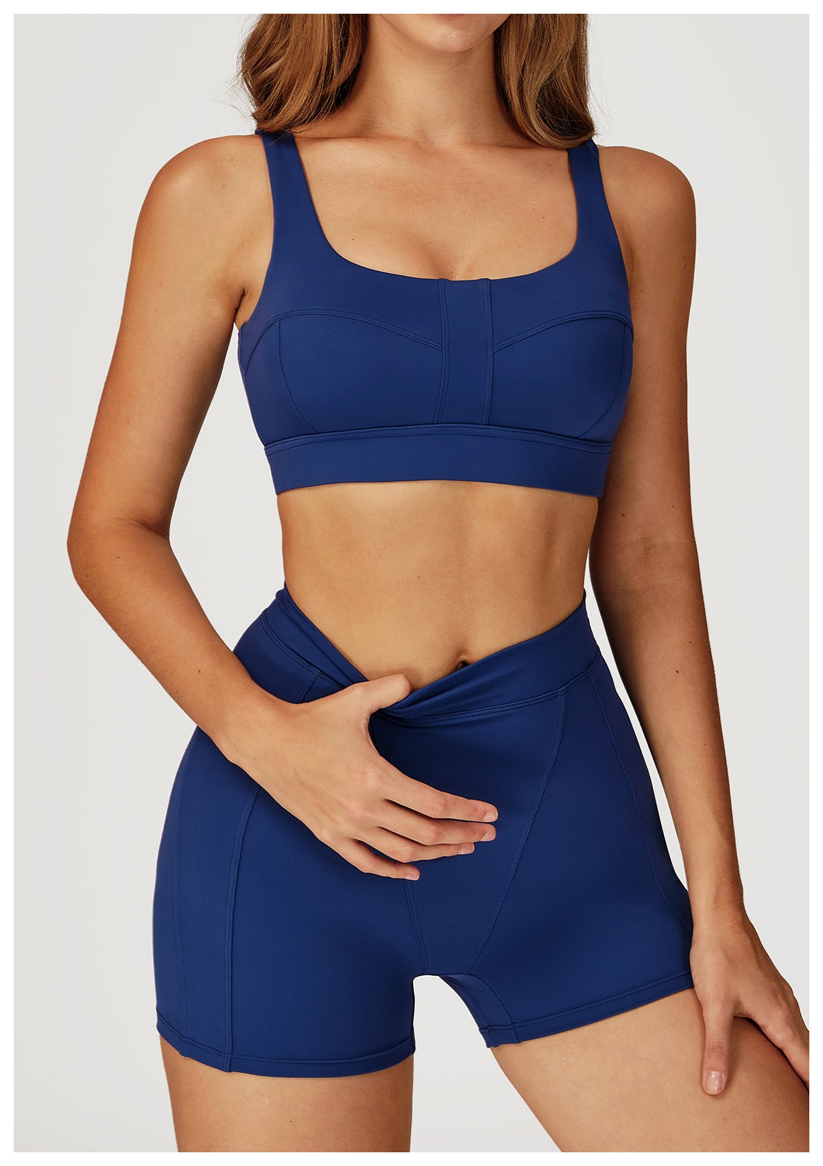 Nude Feel Yoga Bra Hollow Out Cutout Back Shaping Shockproof Sports Underwear Outdoor Running Workout Yoga Bra