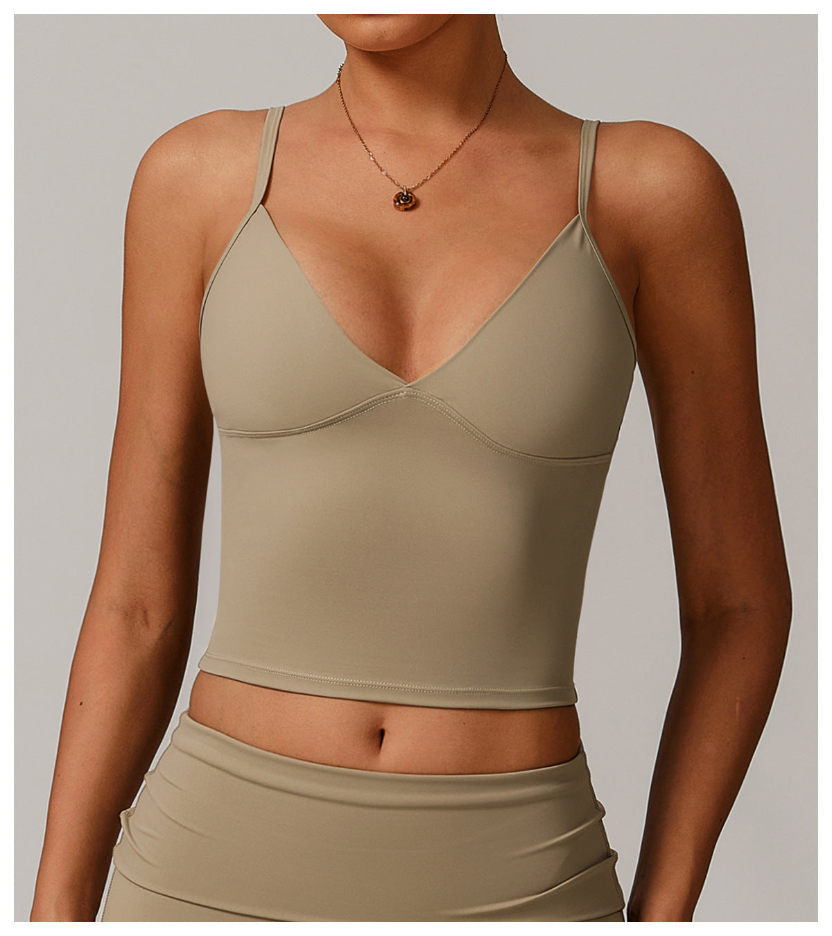 Sollinarry Sustainable Recycled Tight Yoga Vest Casual Outdoor Wild Running Sports Workout Underwear