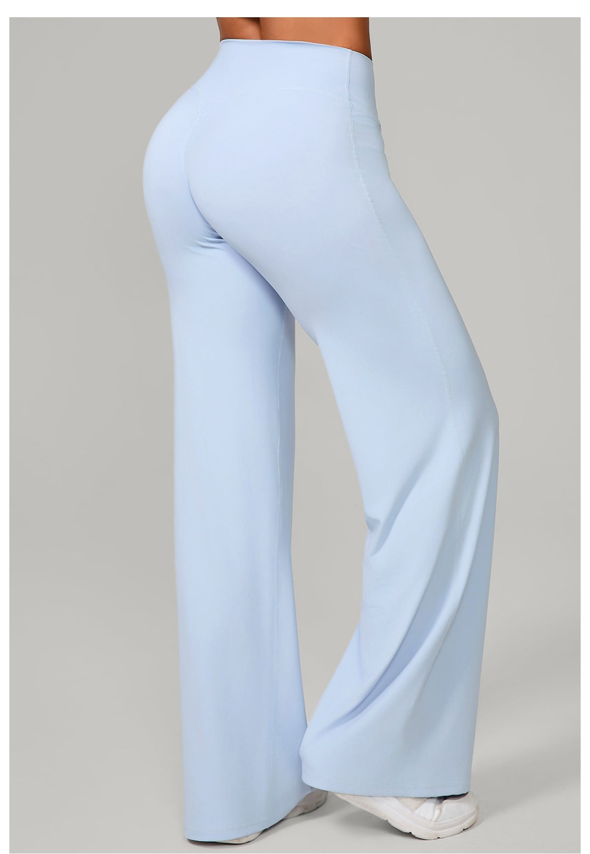 Autumn Sand Pilates Straight Yoga Pants All Match Loose Wide Leg Pants Running Sports Fitness Hip Showing Trousers