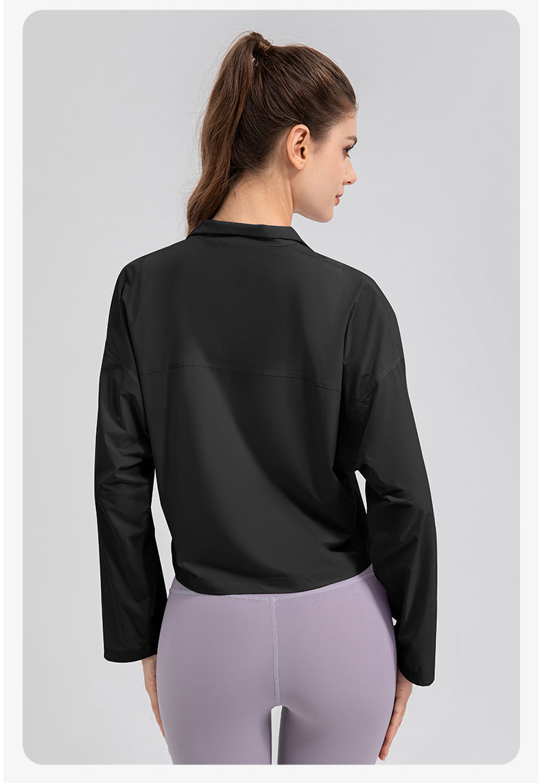 Sun Protection Clothing Women Summer UV Protection Lightweight Breathable Sun Protection Clothing Long Sleeve Quick Drying Outdoor Sports Jacket