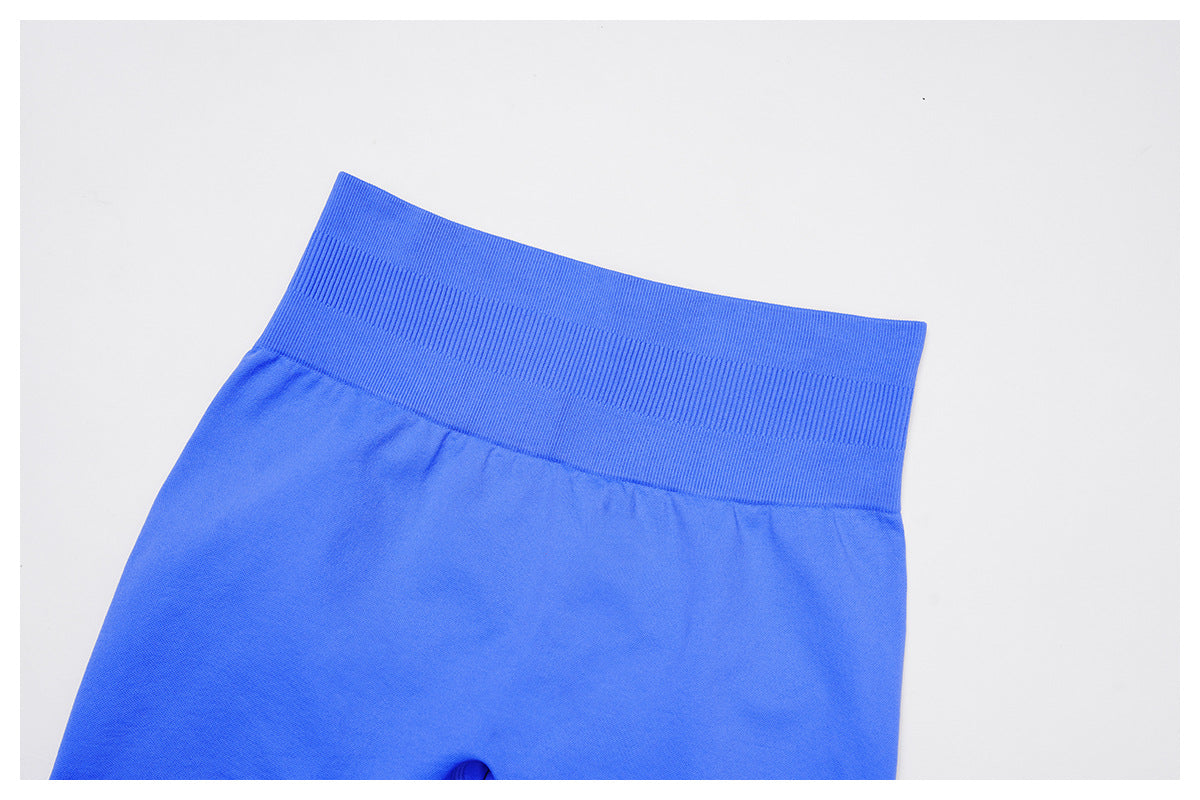 Seamless Yoga Shorts Women Summer High Waist Skinny Hip Raise Outdoor Sports Running Fitness