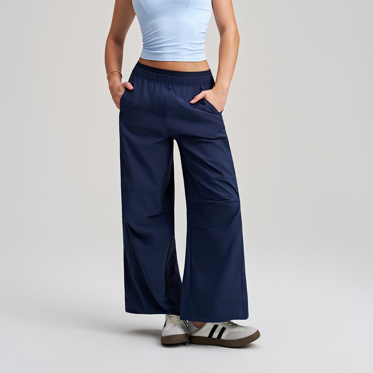 Casual Pants Women Loose Lazy Wide Leg Track Pants Jazz Dancing Paratrooper Pants Women Breathable Sports Overalls