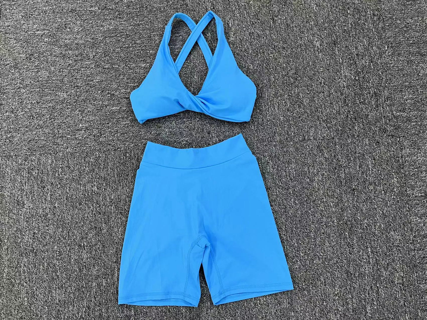 Yoga Suit Sexy Running Nude Feel Fitness Clothes Tight Quick Drying Sports Suit