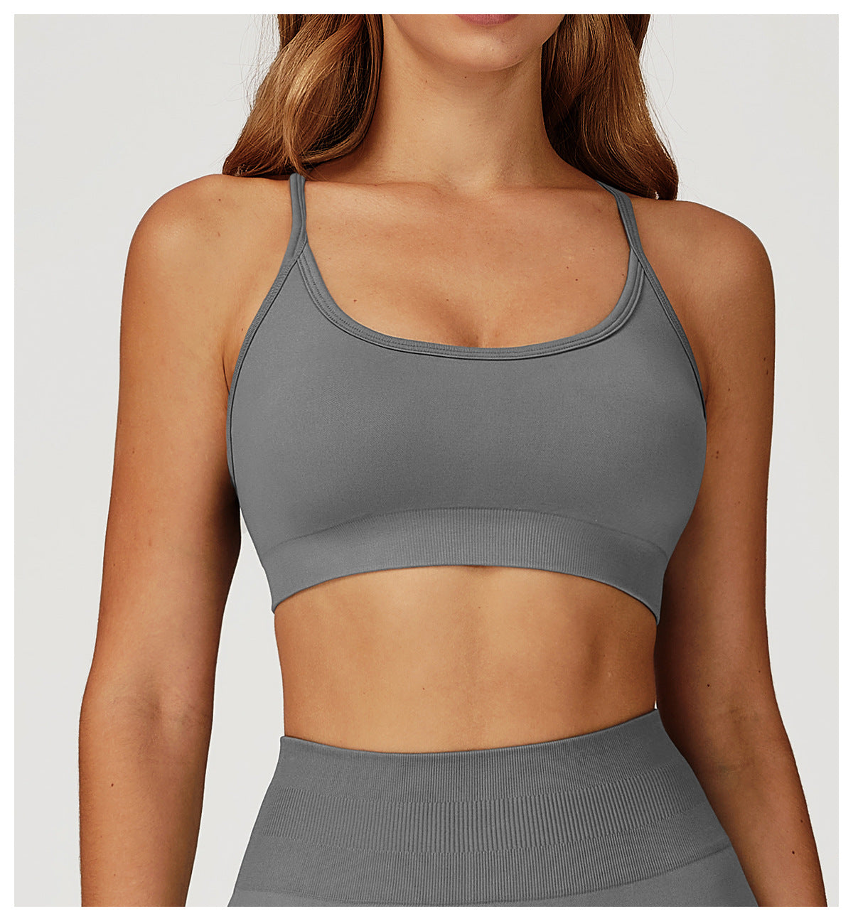 Seamless Yoga Bra Beauty Back Quick Drying High Grade Sports Underwear Women Running Sports Fitness Top