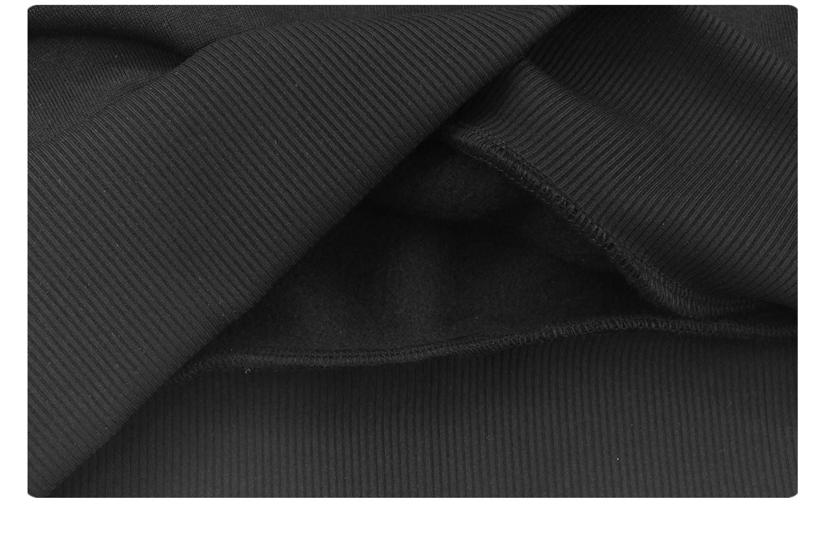 Autumn Winter Fleece Lined Sports Sweater Women Letter Graphic Long Sleeve Casual Warm Top Loose Thin Fitness Clothes