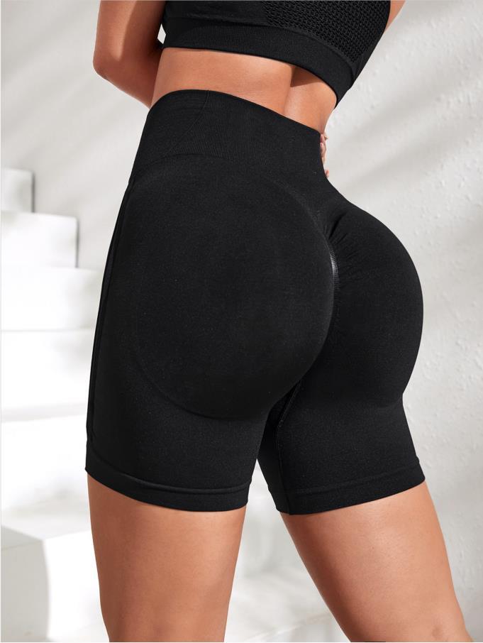 Seamless Yoga Shorts Women Outdoor Exercise Workout Pants Comfortable High Waist Stretch Skinny Yoga Pants