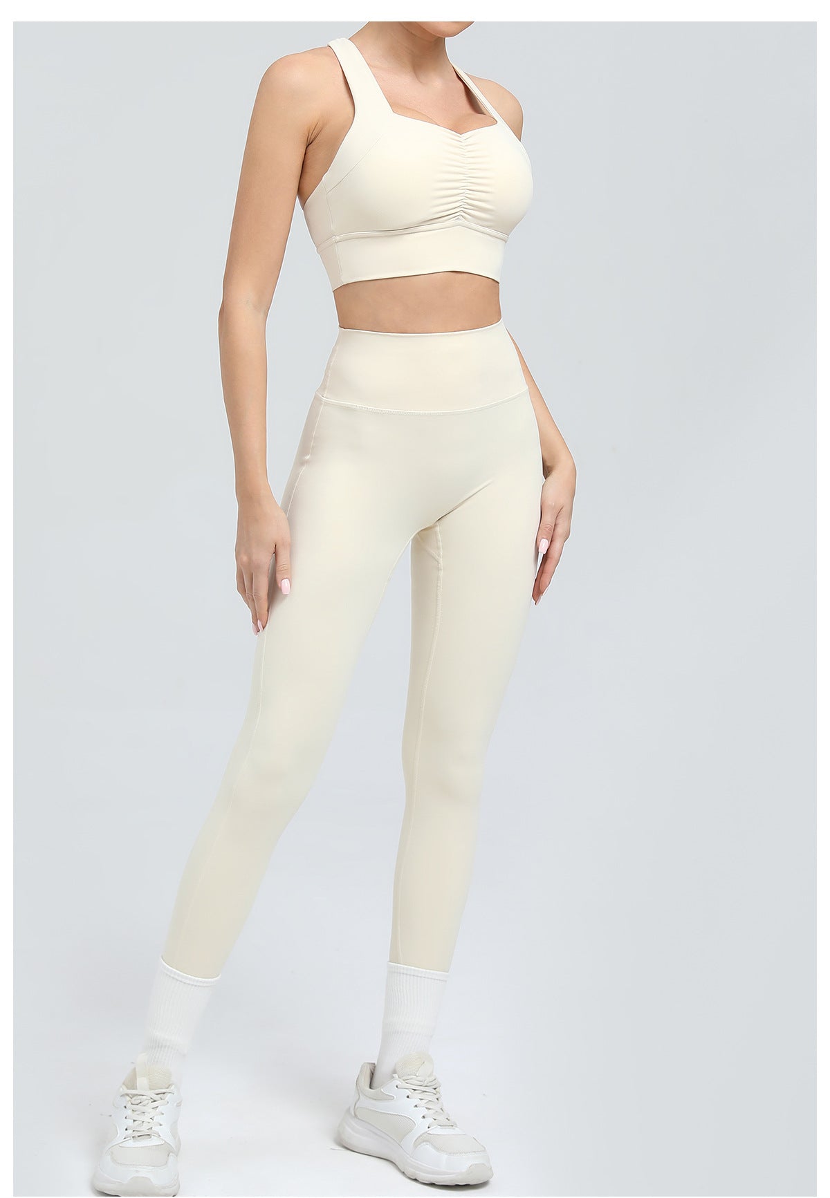 High Waist Tight Hip Lifting Fitness Yoga Wear Running Sports Set