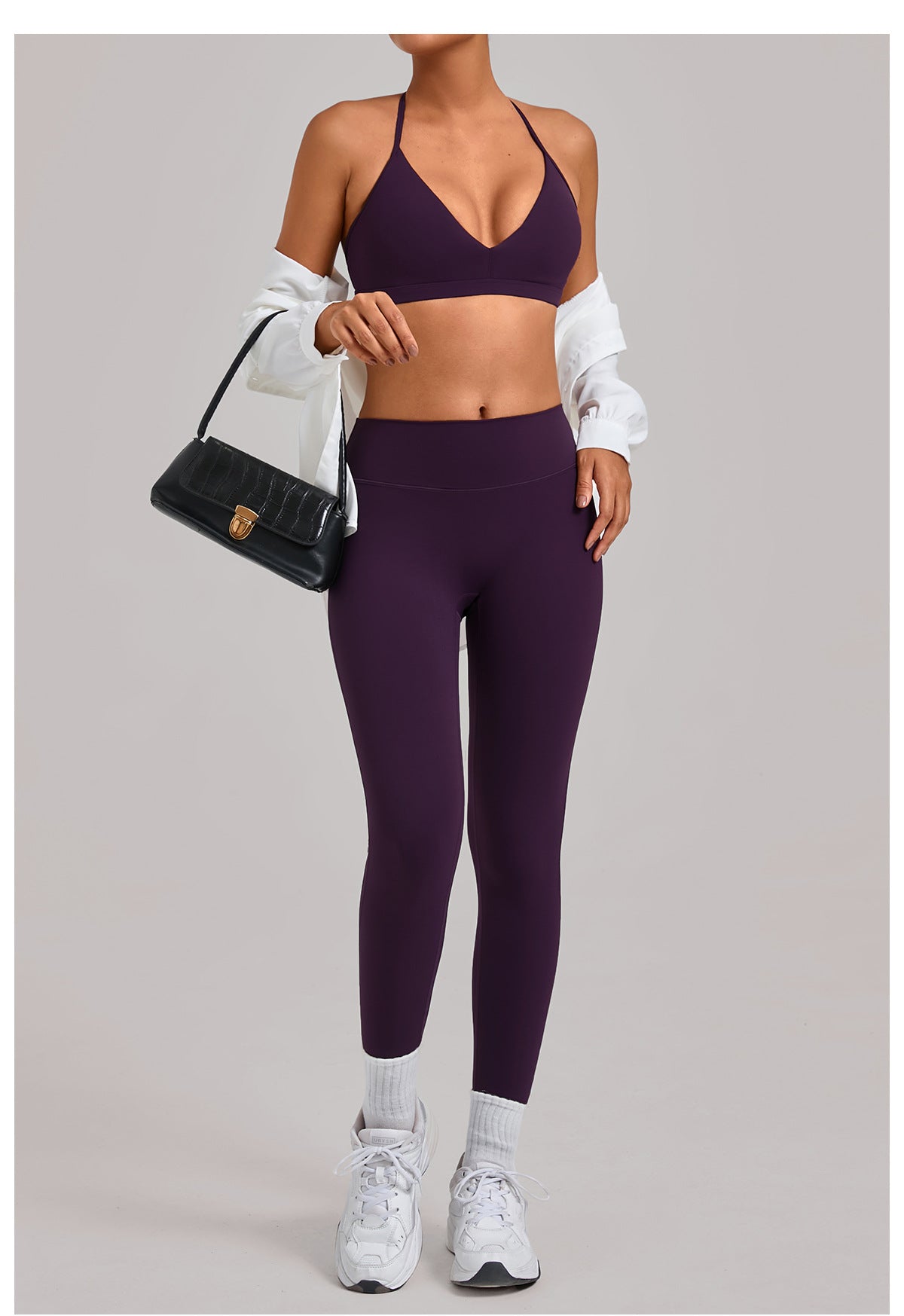 Tight Yoga Hollow Out Cutout out Beauty Back Shockproof Sports Running Fitness Casual Yoga Two Piece Sets