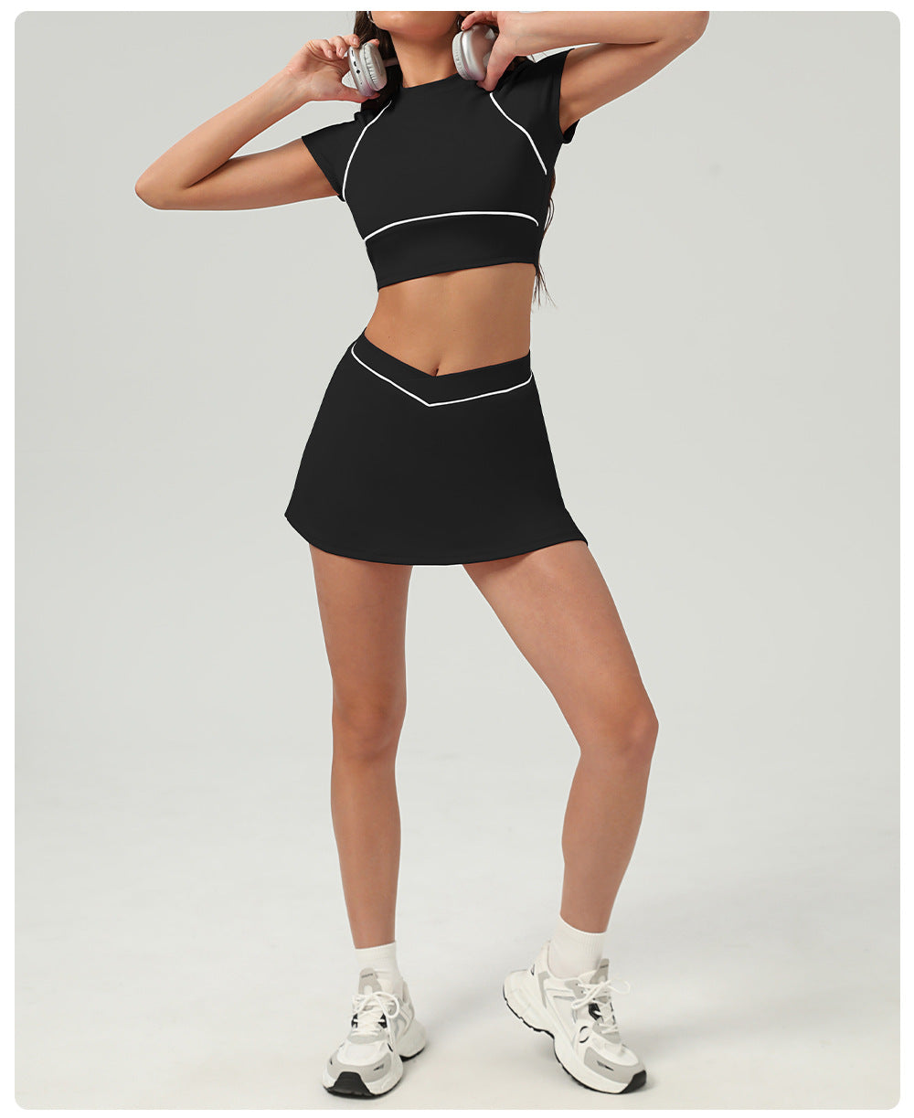 Tennis Sports Pant Sets Outdoor Quick Drying Sports Yoga Women