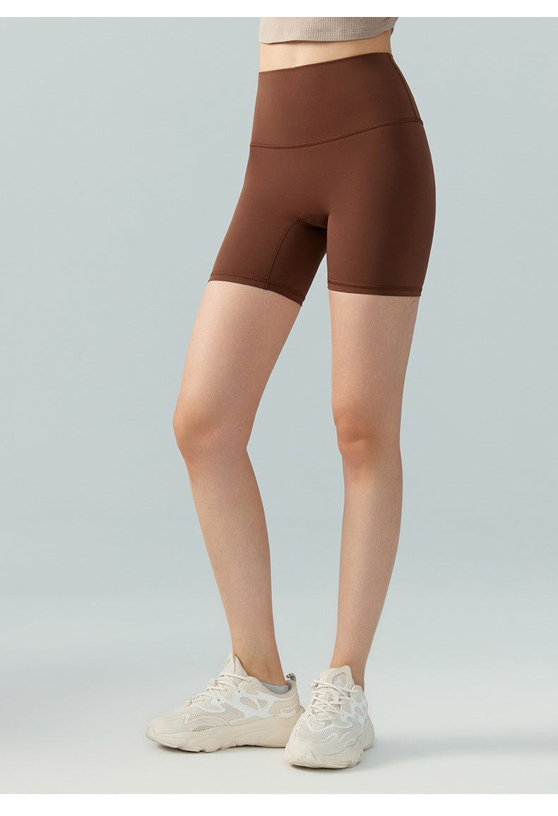 Nude Feel Hip Lifting Sport Yoga Pants Women Slim Fit Slimming Cycling Pants No Embarrassment Line Fitness Short Length Pants