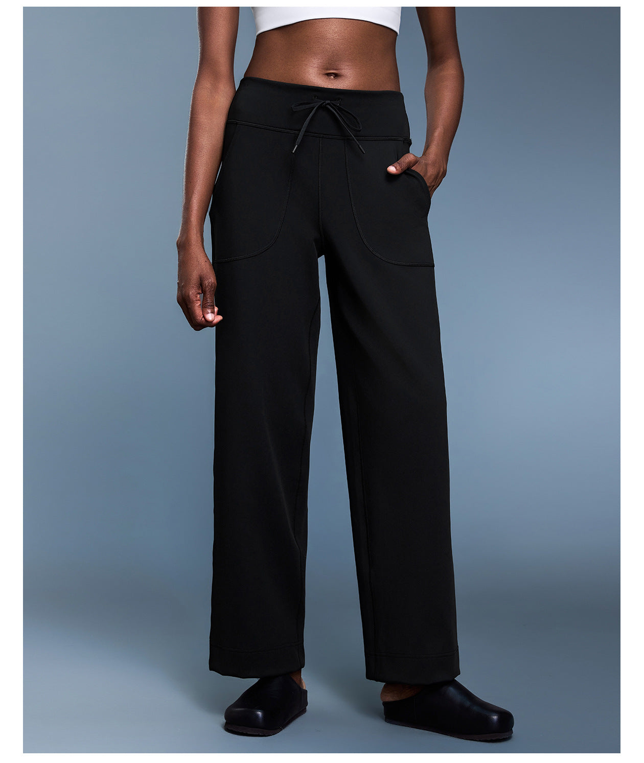 Nude Feel Loose Fleece Lined Yoga Pants All Matching Casual Straight Pants Sports Running Fitness Pants Women Autumn Winter