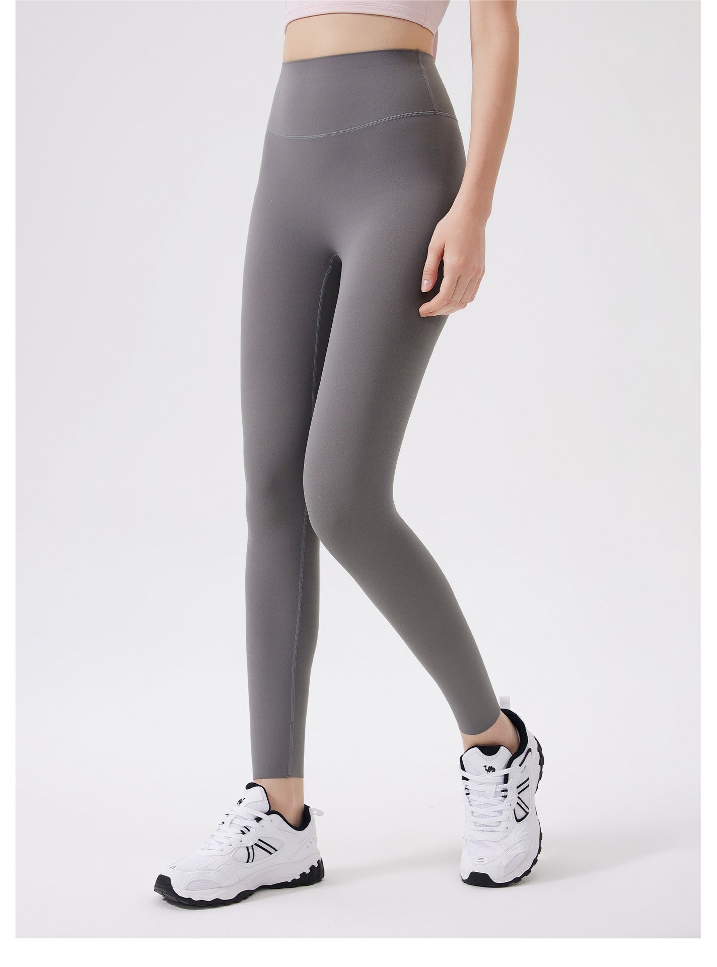Hip Lifting No Size Nude Feel Yoga Pants Women High Waist Belly Contracting Sports Hip Shaping Fitness Pants Yoga Trousers